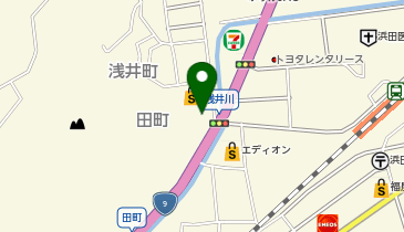 プラージュ理容浜田店の地図画像
