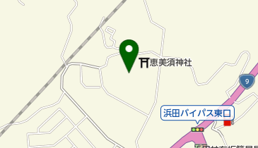 島根県立図書館西部読書普及センターの地図画像