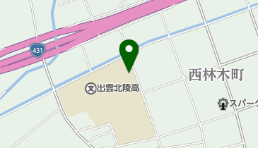 出雲北陵高等学校 職員室の地図画像