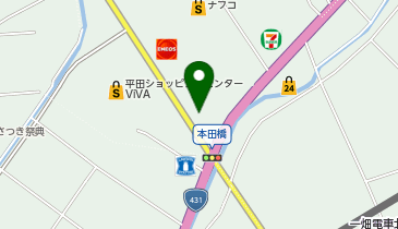 ゴリラのくるまやさんの地図画像