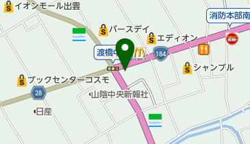 有限会社森山文具の地図画像