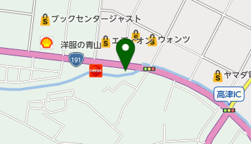 作業服ひまわり益田店の地図画像