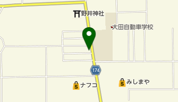 波多野食料品店の地図画像