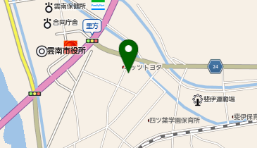 宇田川電器店の地図画像