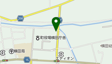 横田理容院の地図画像