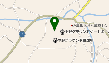 邑南町 中野公民館の地図画像