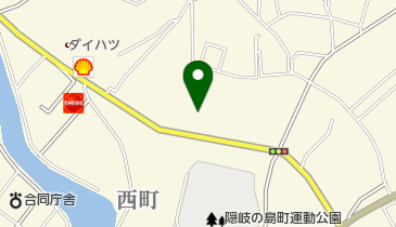 隠岐塗料店の地図画像