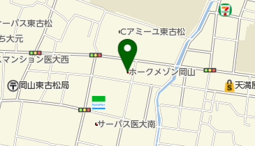 開運研究館観羅の地図画像