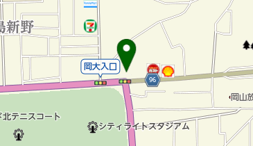 バイクの森岡大前店の地図画像