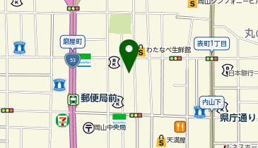 おかやま囲碁サロンの地図画像