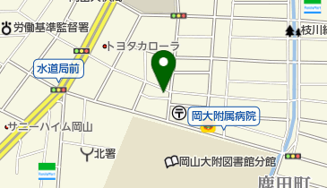 大阪合気会岡山県支部の地図画像