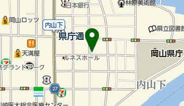 ブライダル三松岡山店の地図画像