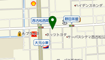 美容室ハーフ・ムーンの地図画像