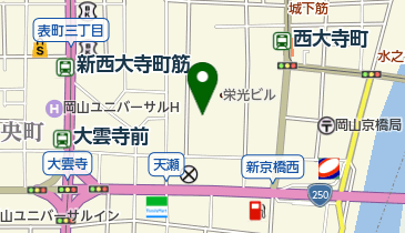 救世軍岡山小隊の地図画像