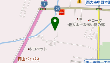 西大寺キリスト教会の地図画像