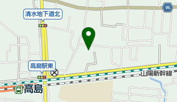 日本キリスト教会岡山教会の地図画像