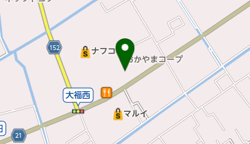 ダイヤクリーニング株式会社 コープ 大福店の地図画像