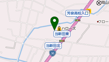 ダイヤクリーニング株式会社 ハローズ 当新田店の地図画像