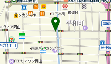 岡山陶芸倶楽部の地図画像