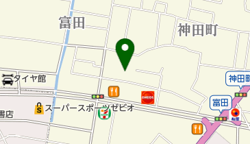 クヤマモータースの地図画像