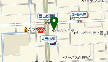 ネッツトヨタ岡山株式会社 野田店の地図画像