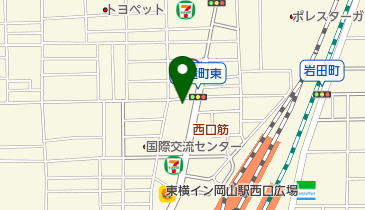 岡文具店の地図画像