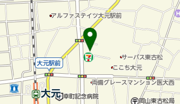 阪神タイガースショップ岡山店の地図画像