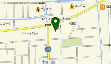 白鬚宮の地図画像