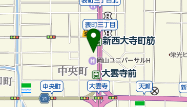 ビューティーサポートの地図画像