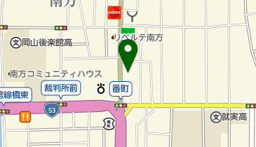 ダンタイヤ岡山の地図画像