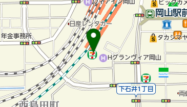 ヤマノビューティウェルネスサロンホテルグランヴィア岡山店の地図画像