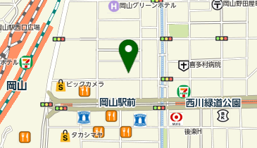 美容プラージュ岡山店の地図画像