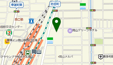 株式会社ジェイアール西日本ウェルネット岡山保険代理店の地図画像