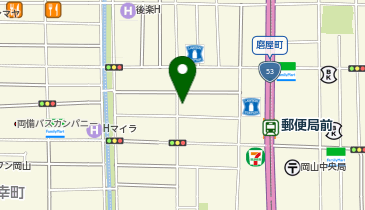 グラスアンドアート岡山の地図画像