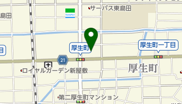 ヘアーサロンナンバの地図画像