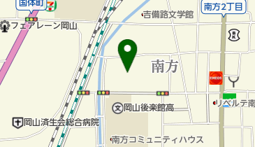 岡山県庁 岡山教育相談電話の地図画像
