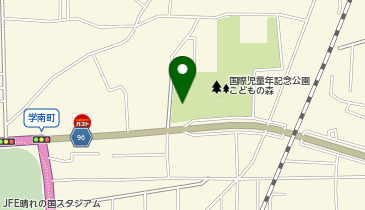 岡山市役所 北区役所 こどもの森の地図画像