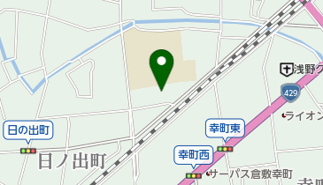 倉敷市役所 社会教育施設 倉敷東公民館の地図画像
