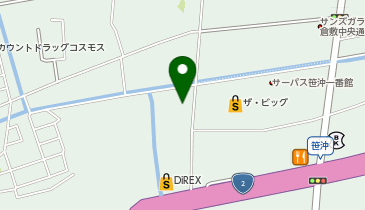 レイスポーツクラブ倉敷の地図画像