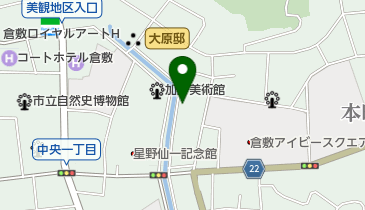倉敷本染手織研究所の地図画像