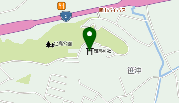 足高神社の地図画像