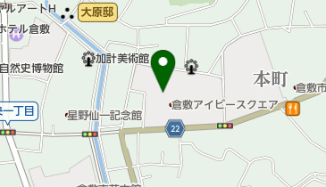 倉敷アイビースクエア・オルゴールミュゼの地図画像