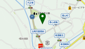 玉島商業高等学校野球場の地図画像