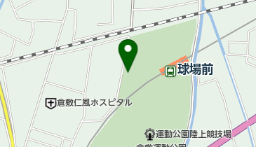 倉敷市役所 社会教育施設 倉敷市スポーツ振興協会の地図画像