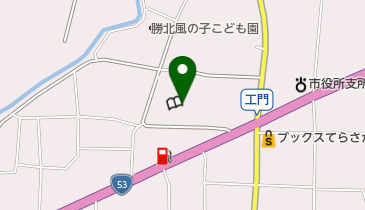 津山市 勝北公民館の地図画像