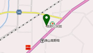 津山市 高野公民館の地図画像