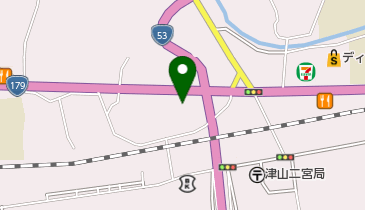 津山市 二宮公民館の地図画像