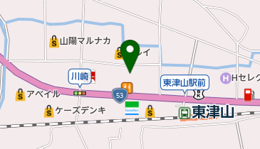 津山ドライ イーストランド店の地図画像