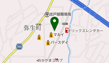 津山ドライ 志戸部店の地図画像