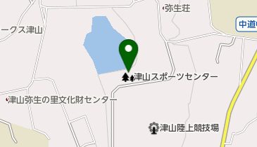 津山スポーツセンターゴルフ練習場の地図画像